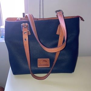 Navy Dooney and Bourke Pebble Grain Bag